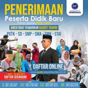 ppdb & spmb direktorat pendidikan daarut tauhiid tahun