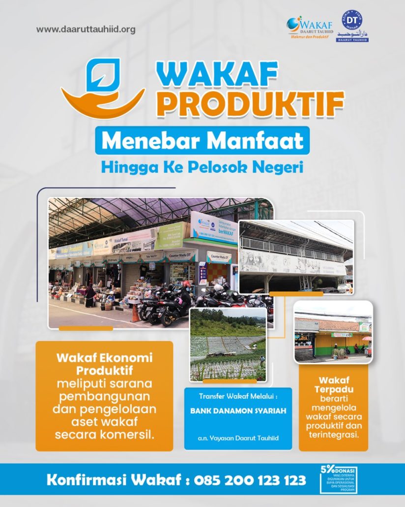 Wakaf-Produktif-flyer – Pondok Pesantren Daarut Tauhiid