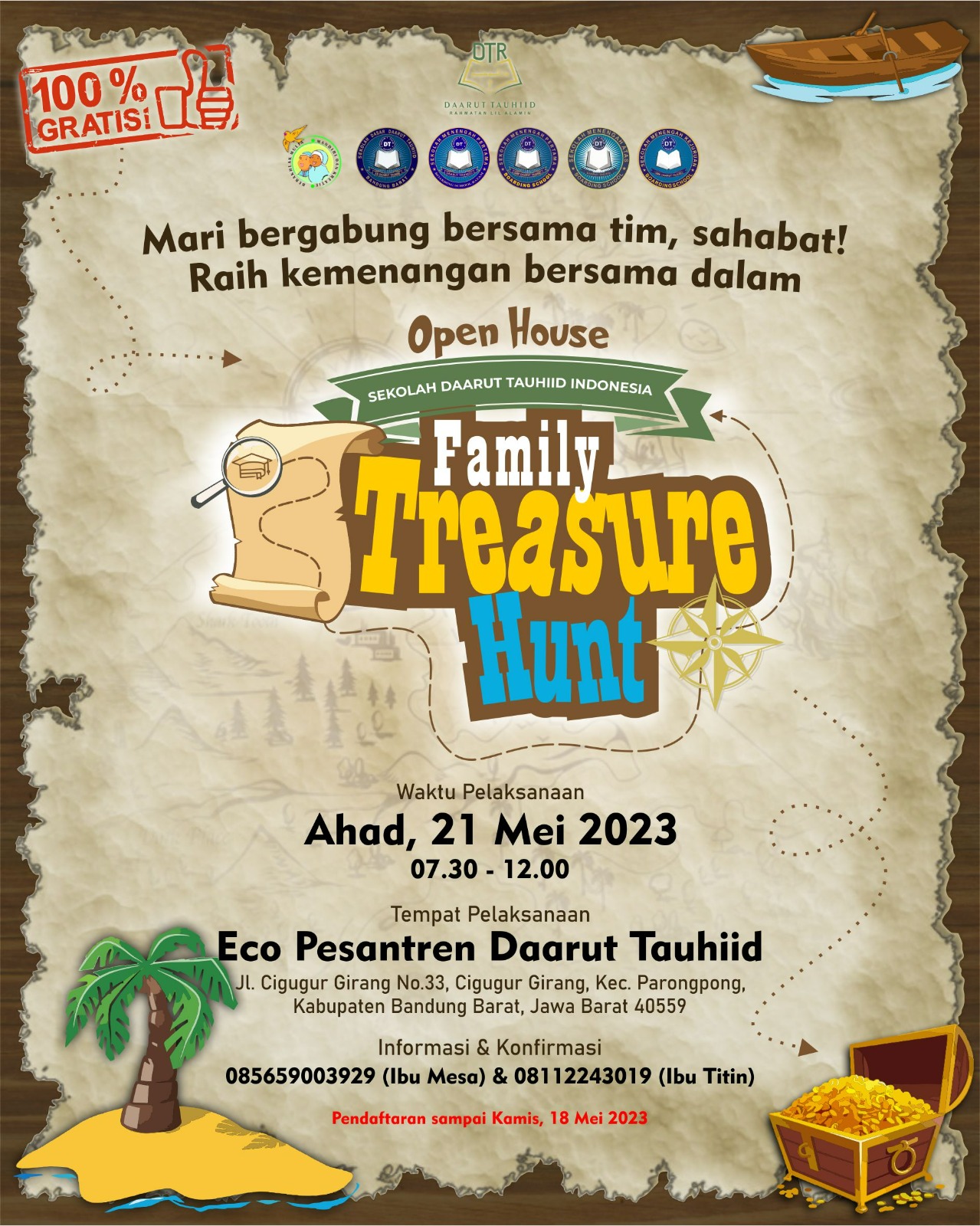 YDTR Gelar Open House Sekolah DT Indonesia dan Family Treasure Hunt